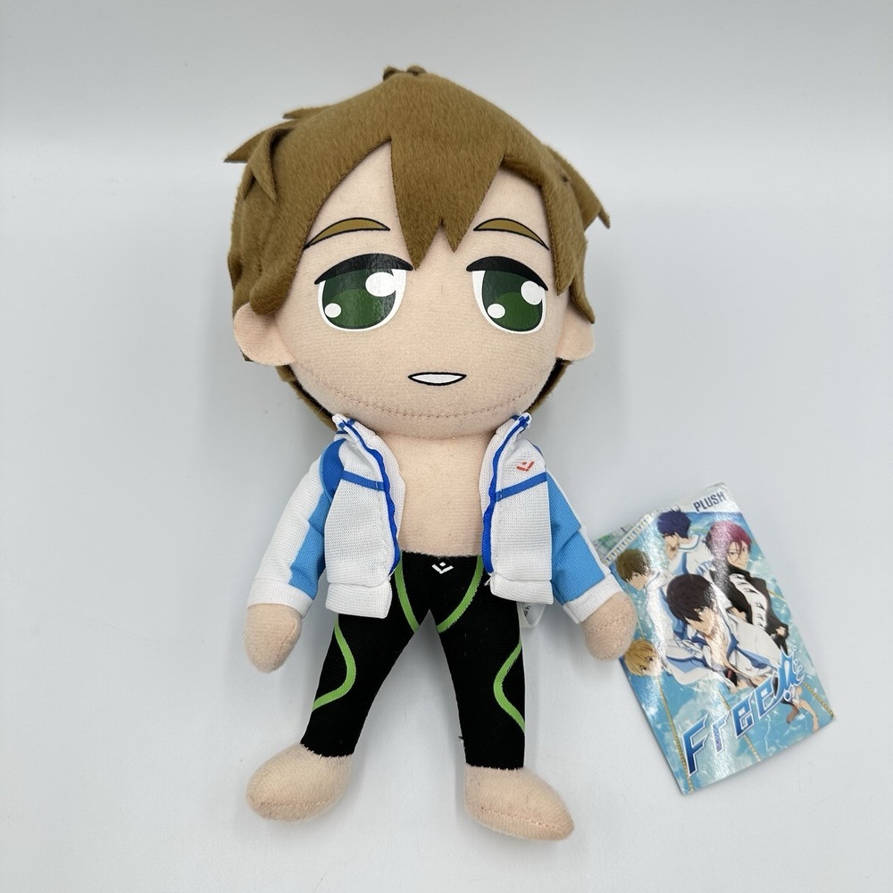 Free! Iwatobi Swim Club 8'' Makoto Tachibana Plush Anime Manga NWT